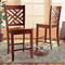 Baxton Studio Caron Modern and Contemporary Transitional Walnut Brown Finished Wood 2-Piece Counter Stool Set 180-11433-Zoro - alternate 5